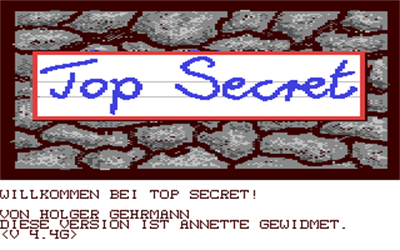 Top Secret (Gebr. Eckhardt Computersoftware) - Screenshot - Game Title Image