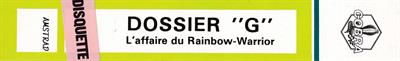 Dossier "G": L'affaire du Rainbow-warrior - Banner Image
