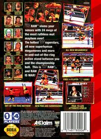WWF Raw - Box - Back Image