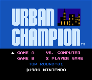 Urban Champion - Screenshot - Game Title Image