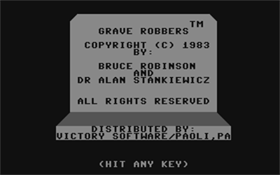 Grave Robbers - Screenshot - Game Title Image