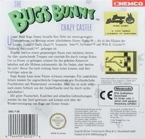 The Bugs Bunny Crazy Castle - Box - Back Image