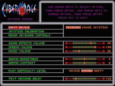 CyberMage: Darklight Awakening - Screenshot - Game Select Image