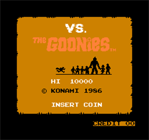 Vs. The Goonies - Screenshot - Game Title Image