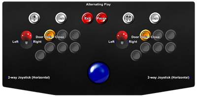 Mappy - Arcade - Controls Information Image