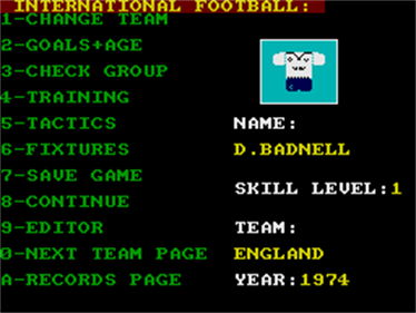 International Football - Screenshot - Gameplay