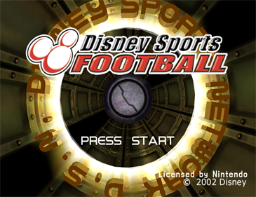 Disney Sports: Football - Screenshot - Game Title Image