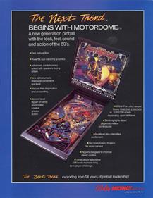 Motordome - Advertisement Flyer - Back Image