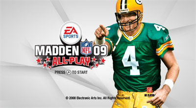 Madden NFL 09 All-Play - Screenshot - Game Title Image