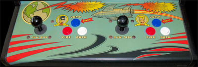 Escape from the Planet of the Robot Monsters - Arcade - Control Panel Image