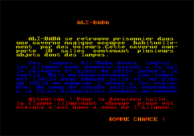 Ali-Baba - Screenshot - Game Title Image