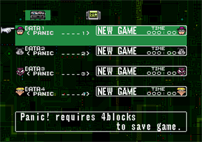 Panic! - Screenshot - Game Select Image