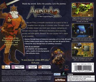 Alundra 2: A New Legend Begins - Box - Back Image
