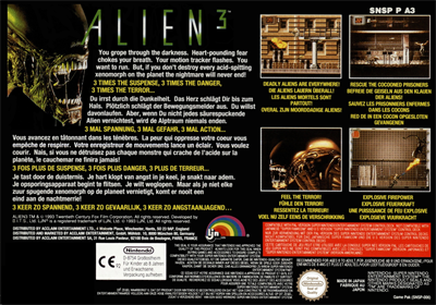 Alien 3 - Box - Back