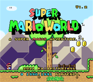 Super Mario World: A Super Mario Adventure 3 - Screenshot - Game Title Image