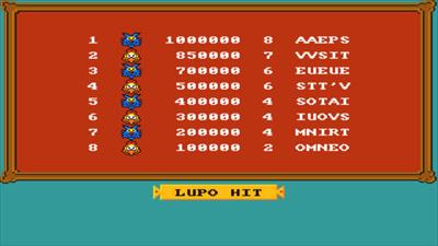 Lupo Alberto: The Videogame - Screenshot - High Scores Image
