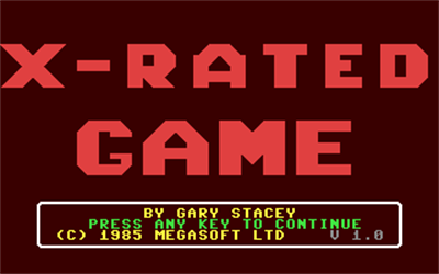 X-Rated Game - Screenshot - Game Title Image