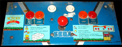 Wonder Boy - Arcade - Control Panel Image