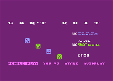 Can't Quit - Screenshot - Game Title Image