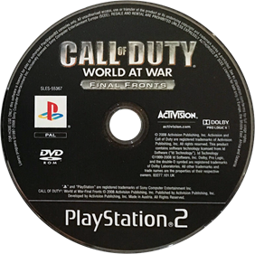 Call of Duty: World at War: Final Fronts - Disc Image