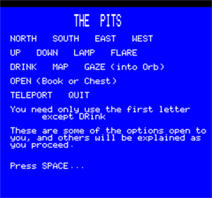 The Pits - Screenshot - Game Title Image