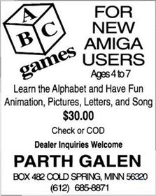 ABCgames - Advertisement Flyer - Front Image