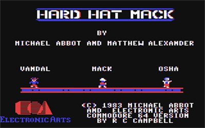 Hard Hat Mack - Screenshot - Game Title Image