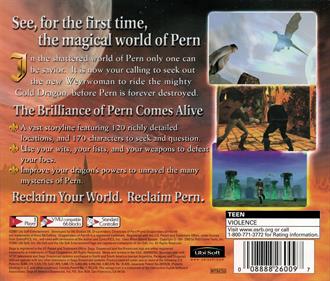 Dragon Riders: Chronicles of Pern - Box - Back Image