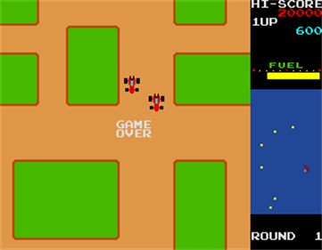 Rally-X - Screenshot - Game Over Image