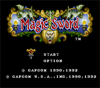 Magic Sword - Screenshot - Game Title Image