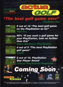 VR Golf '97 - Advertisement Flyer - Back Image