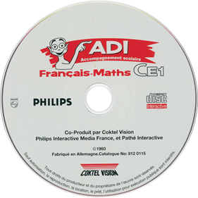 ADI Accompagnement Scolaire: Francais-Maths CE1 - Disc Image