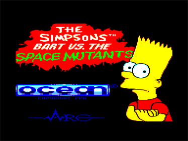 The Simpsons: Bart vs. the Space Mutants - Screenshot - Game Title Image