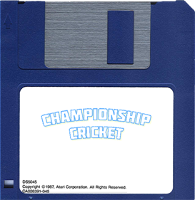 Championship Cricket - Disc Image