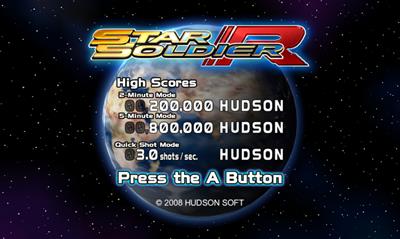 Star Soldier R - Screenshot - Game Title Image