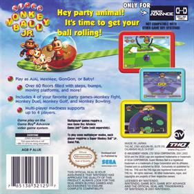 Super Monkey Ball Jr. - Box - Back Image