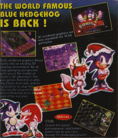 Sonic 3D Blast 5 - Box - Back Image