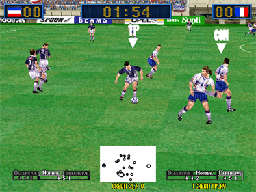 Virtua Striker 2 Ver. 2000 - Screenshot - Gameplay Image