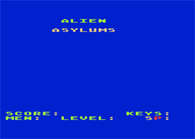 Alien Asylums - Screenshot - Game Title Image