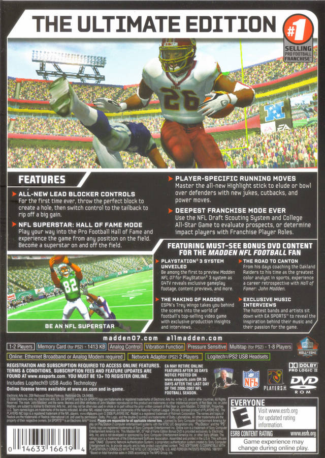 Madden NFL 07: Hall of Fame Edition Images - LaunchBox Games Database