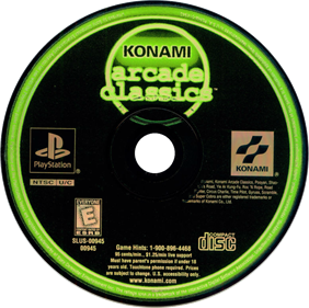 Konami Arcade Classics - Disc Image