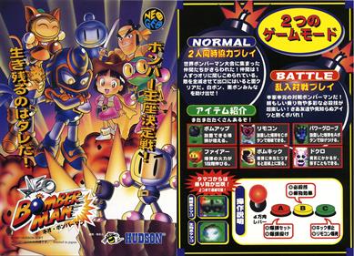 Neo Bomberman - Arcade - Controls Information Image