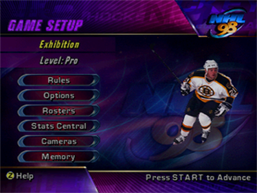 NHL 98 - Screenshot - Game Select Image