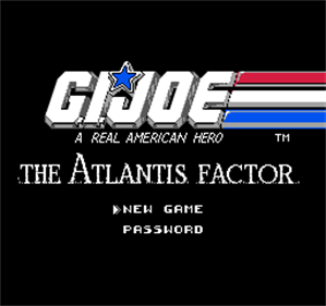 G.I. Joe: The Atlantis Factor - Screenshot - Game Title Image