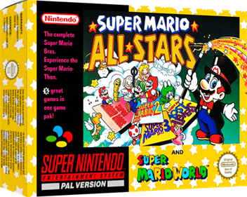 Super Mario All-Stars / Super Mario World - Box - 3D Image