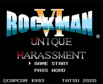 Rockman 6: Unique Harassment - Screenshot - Game Title Image