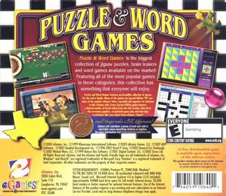 Puzzle & Word Games - Box - Back Image