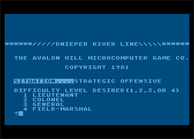 Dnieper River Line - Screenshot - Game Select Image