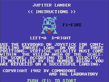 Jupiter Lander - Screenshot - Game Title Image