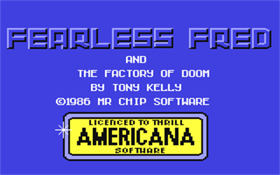Fearless Fred and the Factory of Doom - Screenshot - Game Title Image